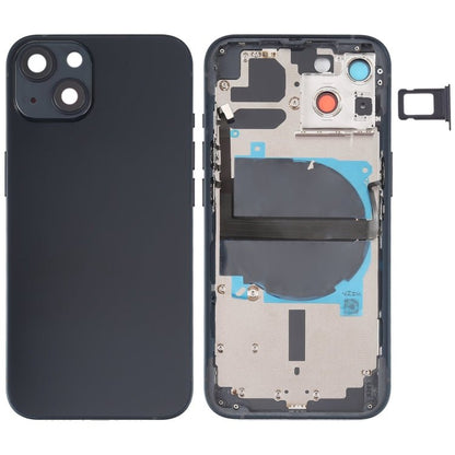 For iPhone 13 Battery Back Cover with Side Keys & Card Tray & Power + Volume Flex Cable & Wireless Charging Module, For iPhone 13 (Assembly) - ORIWHIZ