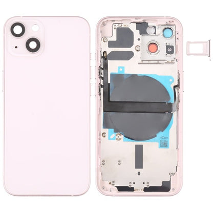 For iPhone 13 Battery Back Cover with Side Keys & Card Tray & Power + Volume Flex Cable & Wireless Charging Module, For iPhone 13 (Assembly) - ORIWHIZ