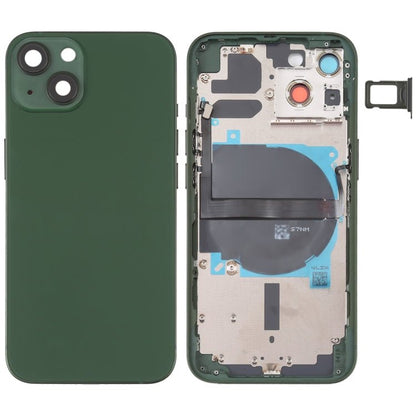 For iPhone 13 Battery Back Cover with Side Keys & Card Tray & Power + Volume Flex Cable & Wireless Charging Module, For iPhone 13 (Assembly) - ORIWHIZ