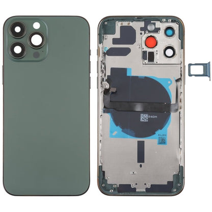 For iPhone 13 Pro Max Battery Back Cover with Side Keys & Card Tray & Power + Volume Flex Cable & Wireless Charging Module, For iPhone 13 Pro Max(Assembly) - ORIWHIZ