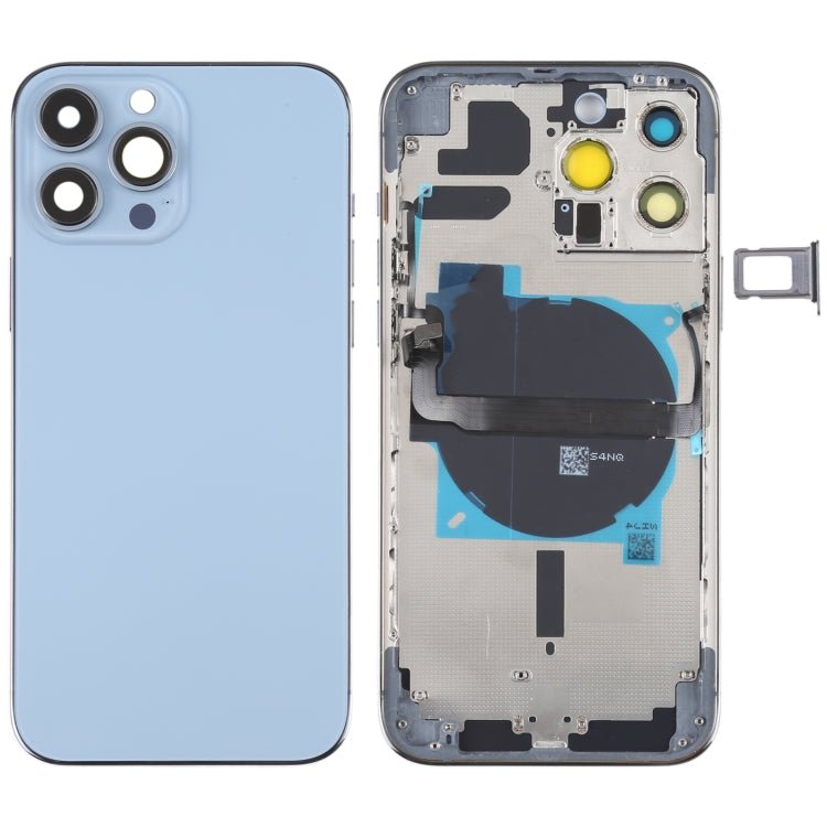 For iPhone 13 Pro Max Battery Back Cover with Side Keys & Card Tray & Power + Volume Flex Cable & Wireless Charging Module, For iPhone 13 Pro Max(Assembly) - ORIWHIZ