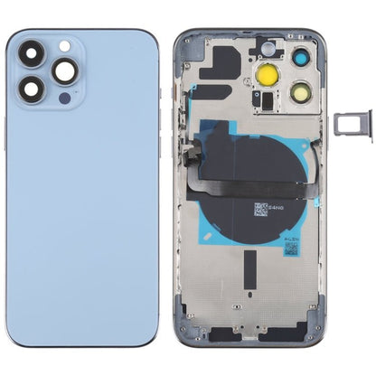 For iPhone 13 Pro Max Battery Back Cover with Side Keys & Card Tray & Power + Volume Flex Cable & Wireless Charging Module, For iPhone 13 Pro Max(Assembly) - ORIWHIZ