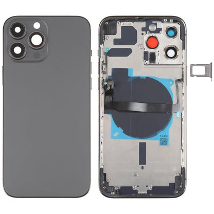 For iPhone 13 Pro Max Battery Back Cover with Side Keys & Card Tray & Power + Volume Flex Cable & Wireless Charging Module, For iPhone 13 Pro Max(Assembly) - ORIWHIZ