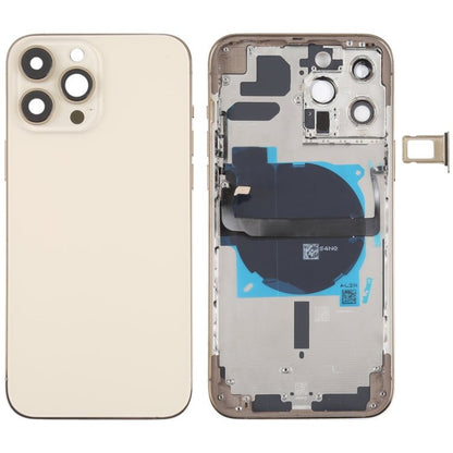 For iPhone 13 Pro Max Battery Back Cover with Side Keys & Card Tray & Power + Volume Flex Cable & Wireless Charging Module, For iPhone 13 Pro Max(Assembly) - ORIWHIZ