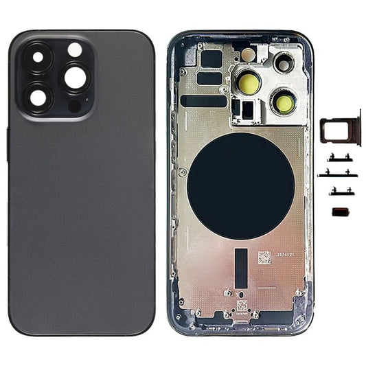 For iPhone 14 Pro Battery Back Cover with Side Keys & Card Tray, US Version, China Version, CE EU Version - ORIWHIZ