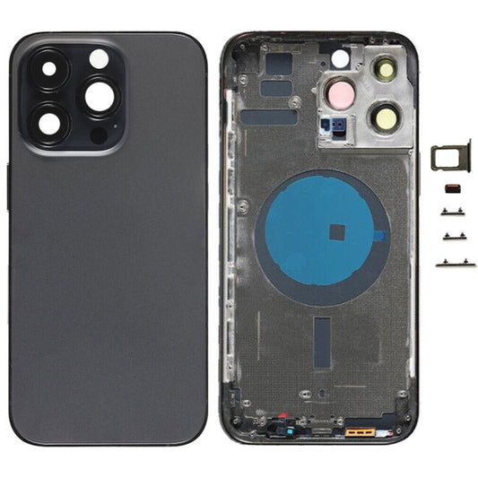 For iPhone 14 Pro Max Battery Back Cover with Side Keys & Card Tray, US Version, China Version, CE EU Version - ORIWHIZ