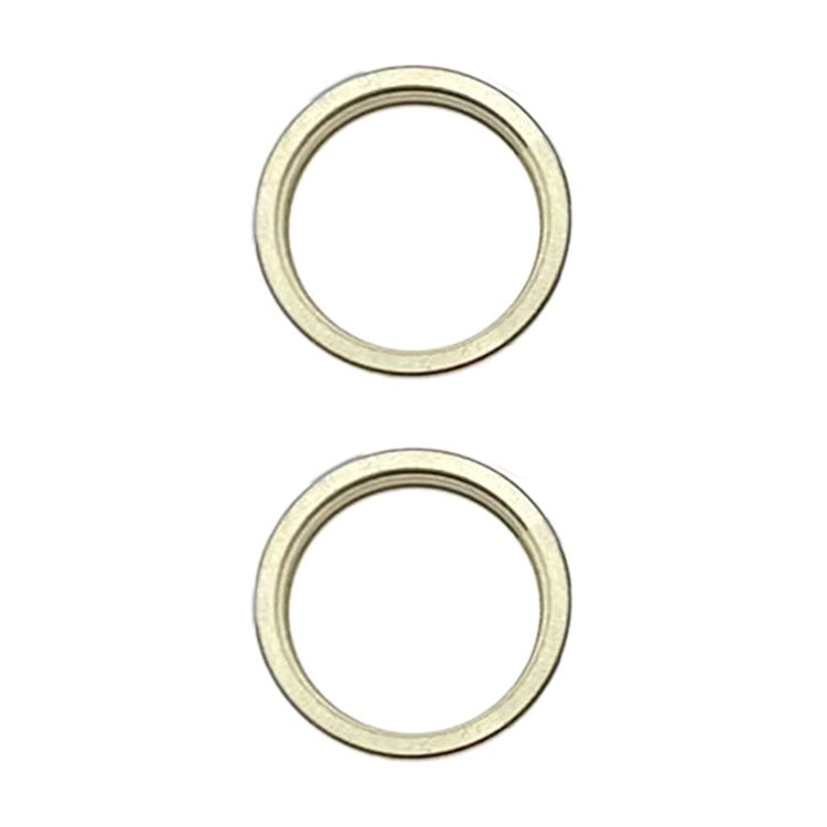 For iPhone 15 / 15 Plus 2pcs/set Rear Camera Glass Lens Metal Outside Protector Hoop Ring, For iPhone 15 / 15 Plus - ORIWHIZ