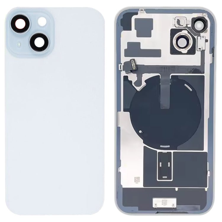 For iPhone 15 Plus Glass Battery Back Cover with Flash Bracket + Wireless Charging Module, For iPhone 15 Plus - ORIWHIZ