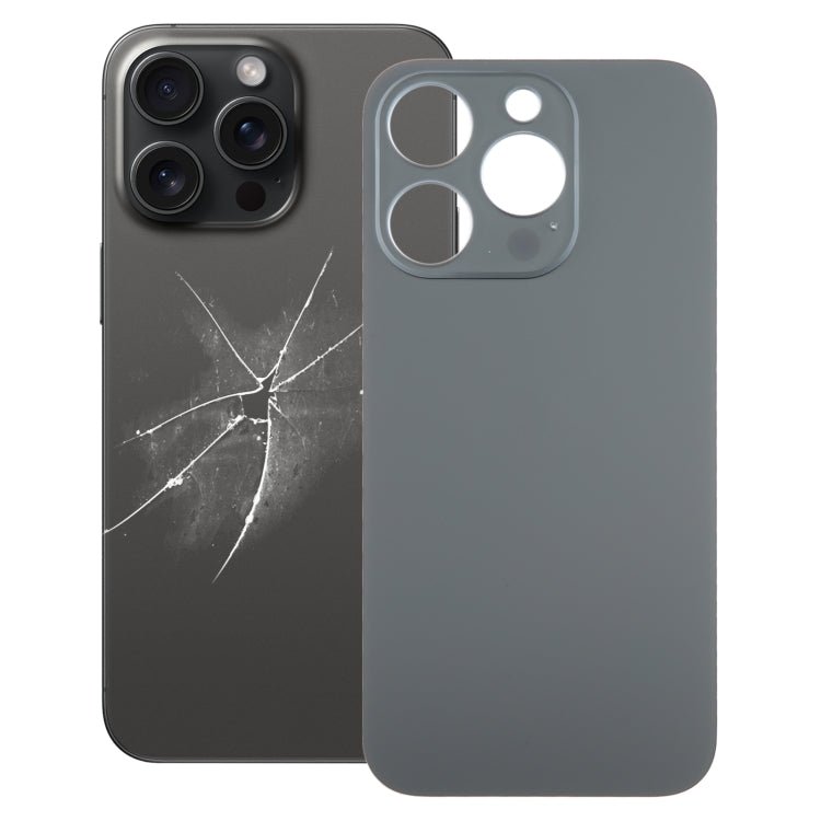 For iPhone 15 Pro Easy Replacement Big Camera Hole Glass Back Battery Cover, For iPhone 15 Pro(Not Disassemble) - ORIWHIZ