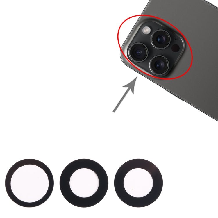 For iPhone 15 Pro Max 3 in 1 Back Camera Lens, For iPhone 15 Pro Max - ORIWHIZ