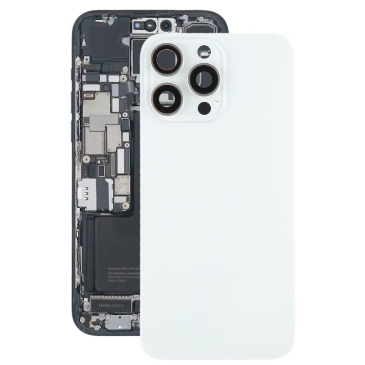 For iPhone 15 Pro Max Battery Back Cover with Camera Lens Cover + MagSafe Magnet, For iPhone 15 Pro Max (with MagSafe) - ORIWHIZ