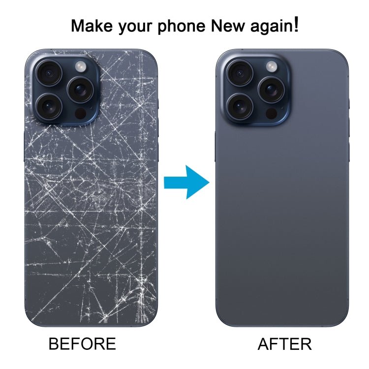 For iPhone 15 Pro Max Battery Back Cover with Camera Lens Cover + MagSafe Magnet, For iPhone 15 Pro Max (with MagSafe) - ORIWHIZ
