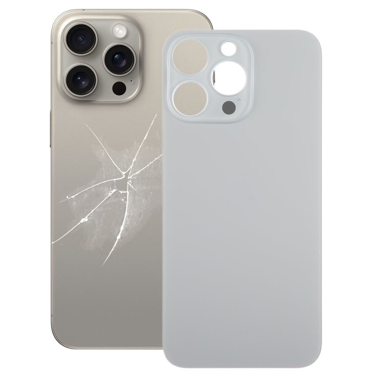 For iPhone 15 Pro Max Easy Replacement Big Camera Hole Glass Back Battery Cover, For iPhone 15 Pro Max(Not Disassemble) - ORIWHIZ