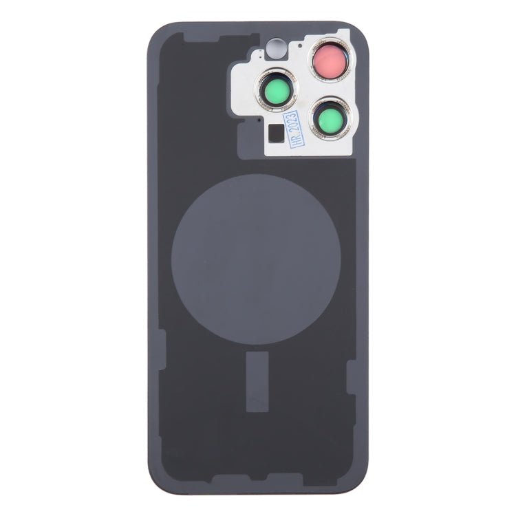 For iPhone 15 Pro Max Glass Battery Back Cover with Camera Lens Cover, For iPhone 15 Pro Max (with Camera Cover) - ORIWHIZ