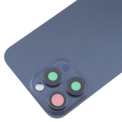 For iPhone 15 Pro Max Glass Battery Back Cover with Camera Lens Cover, For iPhone 15 Pro Max (with Camera Cover) - ORIWHIZ