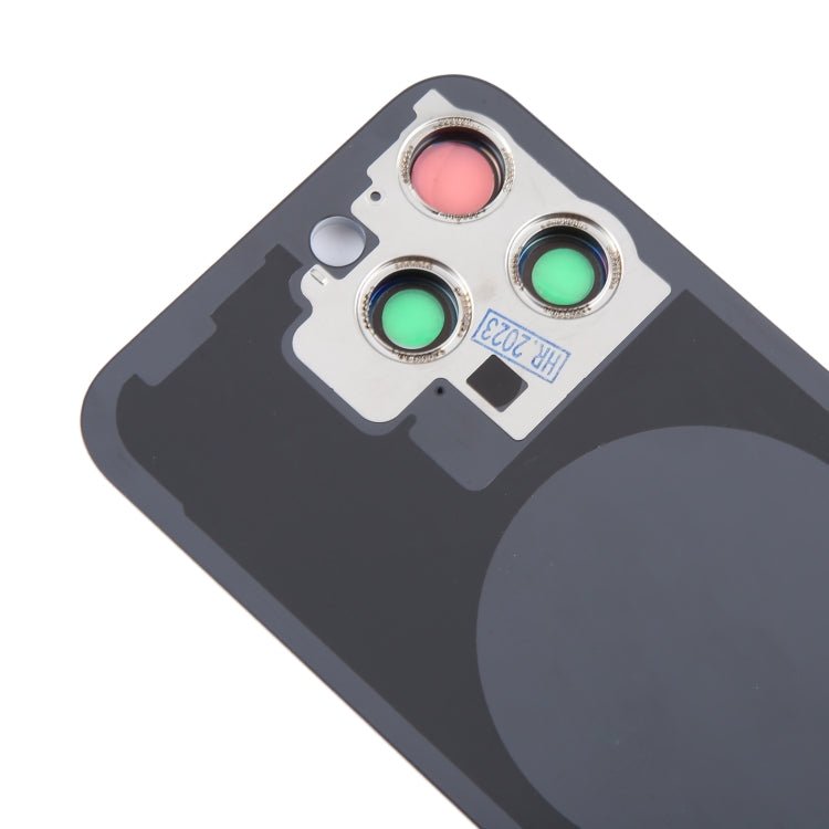 For iPhone 15 Pro Max Glass Battery Back Cover with Camera Lens Cover, For iPhone 15 Pro Max (with Camera Cover) - ORIWHIZ
