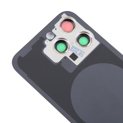 For iPhone 15 Pro Max Glass Battery Back Cover with Camera Lens Cover, For iPhone 15 Pro Max (with Camera Cover) - ORIWHIZ