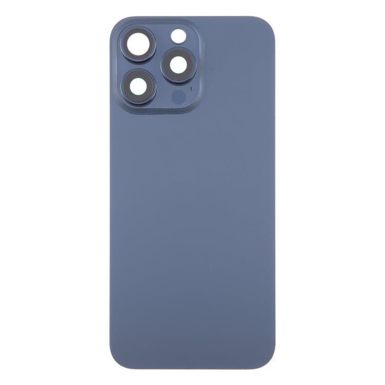 For iPhone 15 Pro Max Glass Battery Back Cover with Camera Lens Cover, For iPhone 15 Pro Max (with Camera Cover) - ORIWHIZ