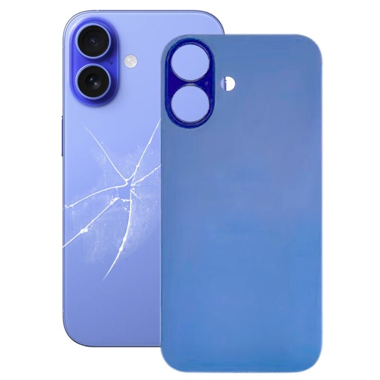 For iPhone 16 Easy Replacement Big Camera Hole Glass Back Battery Cover, For iPhone 16(Not Disassemble) - ORIWHIZ