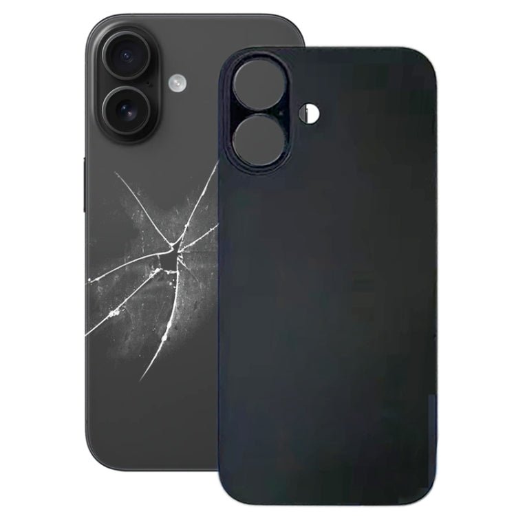 For iPhone 16 Easy Replacement Big Camera Hole Glass Back Battery Cover, For iPhone 16(Not Disassemble) - ORIWHIZ