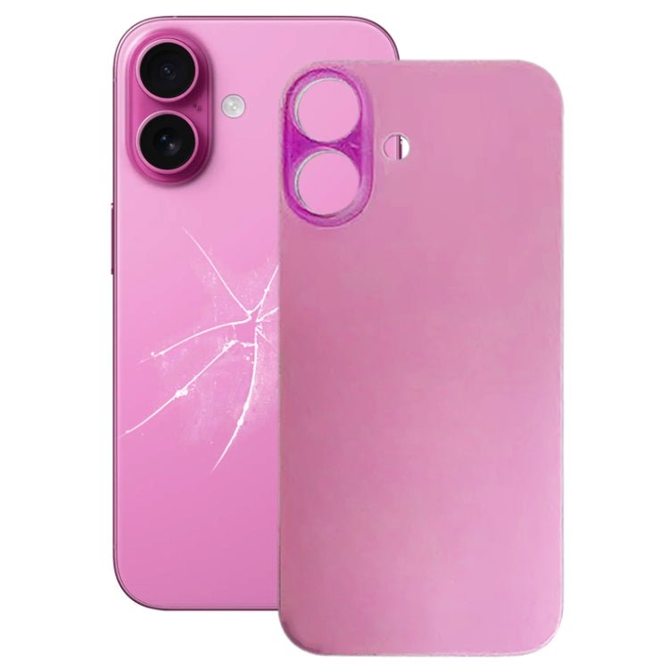 For iPhone 16 Easy Replacement Big Camera Hole Glass Back Battery Cover, For iPhone 16(Not Disassemble) - ORIWHIZ
