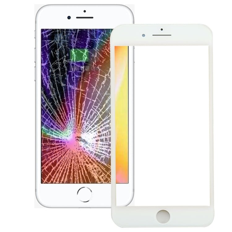 for iPhone 8 Plus Front Screen Outer Glass Lens with Front LCD Screen Bezel Frame, For iPhone 8 Plus (Frame) - ORIWHIZ