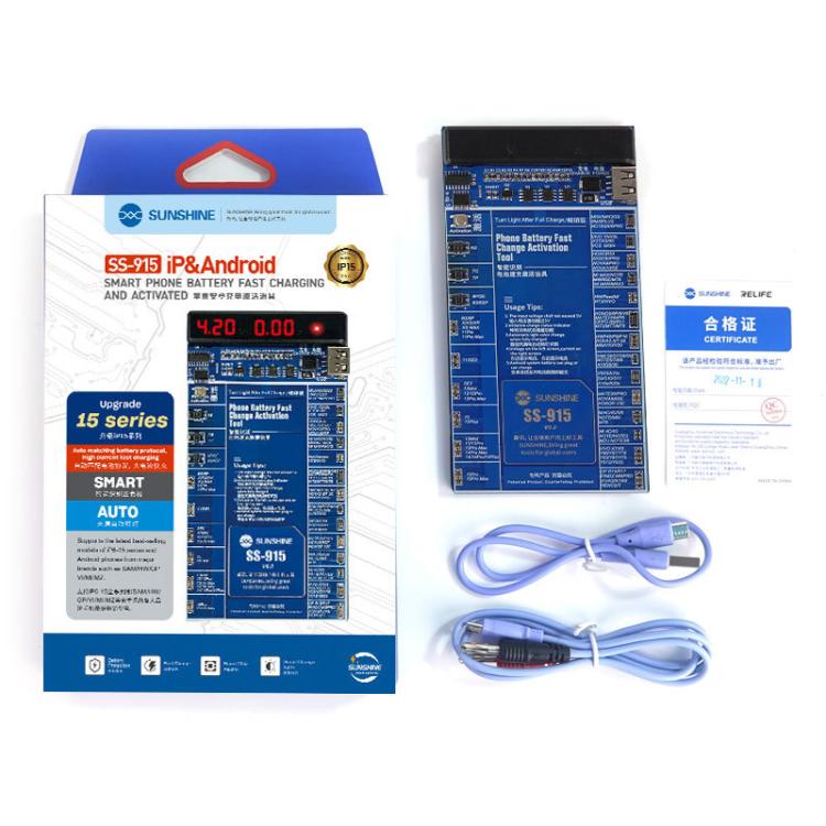 For iPhone Android Mobile Phone Repair Battery Charging Activation Board V9 Battery Test Activation Board Tool, SUNSHINE SS - 915 - ORIWHIZ