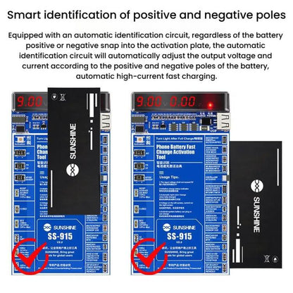 For iPhone Android Mobile Phone Repair Battery Charging Activation Board V9 Battery Test Activation Board Tool, SUNSHINE SS - 915 - ORIWHIZ