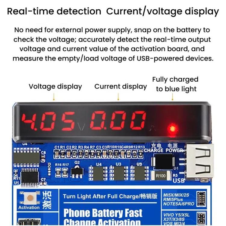 For iPhone Android Mobile Phone Repair Battery Charging Activation Board V9 Battery Test Activation Board Tool, SUNSHINE SS - 915 - ORIWHIZ