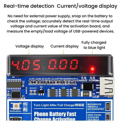 For iPhone Android Mobile Phone Repair Battery Charging Activation Board V9 Battery Test Activation Board Tool, SUNSHINE SS - 915 - ORIWHIZ