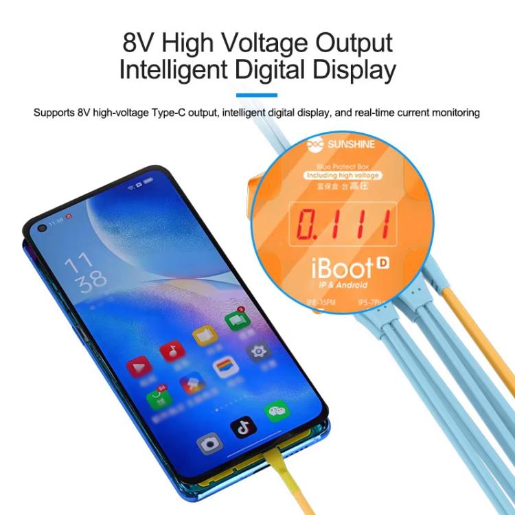 For iPhone Android Power Cable Mobile Phone Repair Tool Battery Power Test Boot Cable, SUNSHINE iBoot D - ORIWHIZ