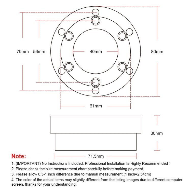 For Logitech G29 G920 G923 70mm Gaming Steering Wheel Adapter, For Logitech G29 (Black), For Logitech G29 (Silver) - ORIWHIZSony AccessoriesSony Accessories OthersToys & Hobbies