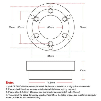 For Logitech G29 G920 G923 70mm Gaming Steering Wheel Adapter, For Logitech G29 (Black), For Logitech G29 (Silver) - ORIWHIZSony AccessoriesSony Accessories OthersToys & Hobbies