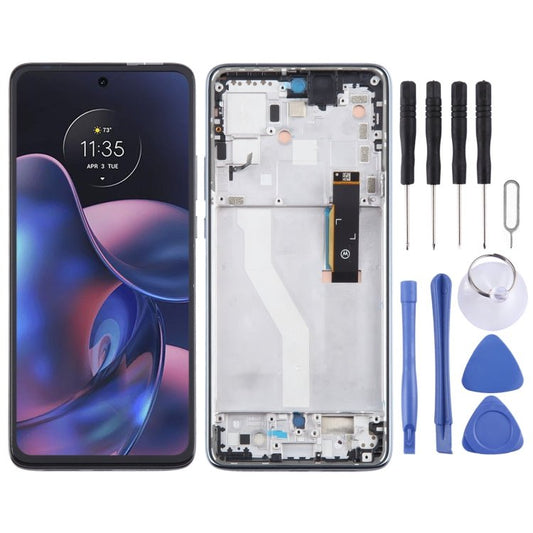 For Motorola Edge 2022 OEM LCD Screen Digitizer Full Assembly with Frame, For Motorola Edge 2022 - ORIWHIZ