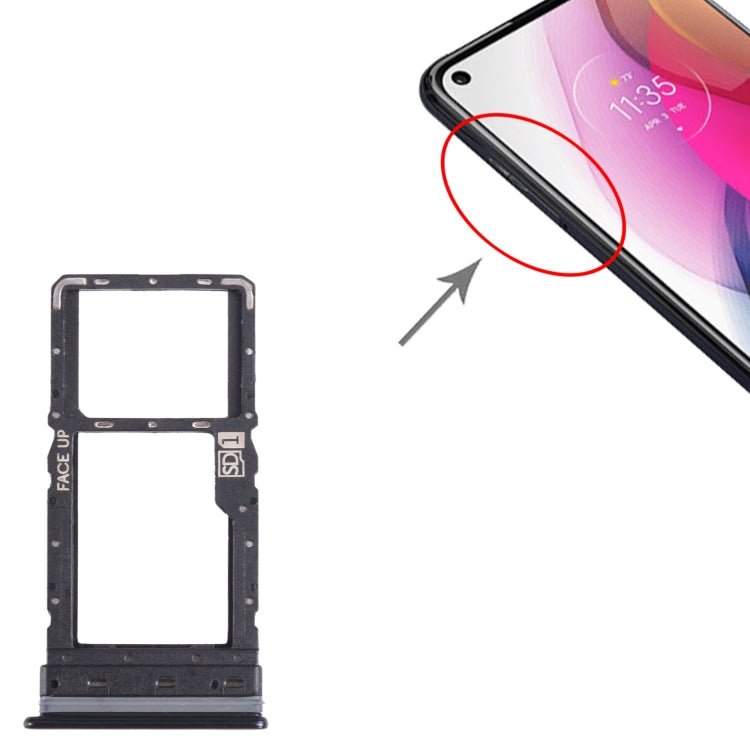 For Motorola Moto G Stylus 2021 SIM Card Tray + Micro SD Card Tray, For Motorola Moto G Stylus 2021 - ORIWHIZ