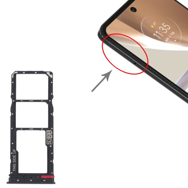 For Motorola Moto G32 SIM Card Tray + SIM Card Tray + Micro SD Card Tray, For Motorola Moto G32 - ORIWHIZ