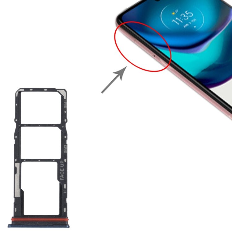 For Motorola Moto G42 SIM Card Tray + SIM Card Tray + Micro SD Card Tray, For Motorola Moto G42 - ORIWHIZ