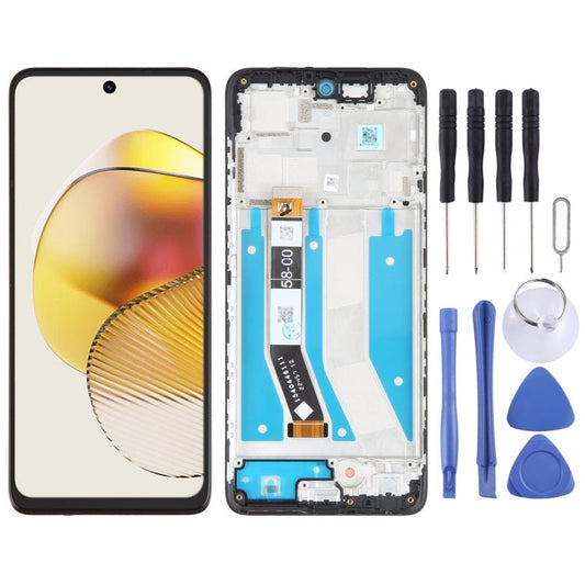 For Motorola Moto G73 OEM LCD Screen Digitizer Full Assembly With Frame, For Motorola Moto G73 - ORIWHIZ