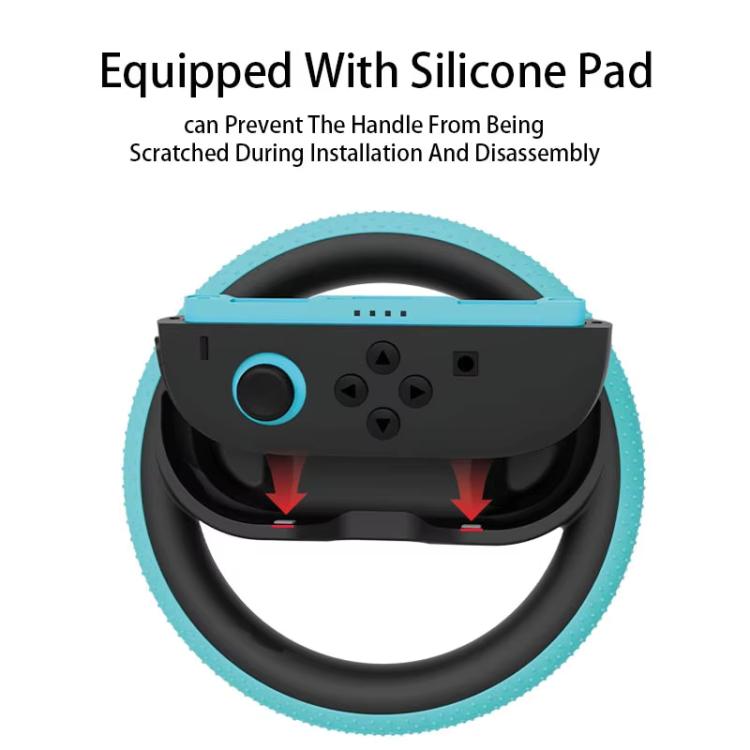 For Nintendo Switch 2 Joy - Con 1pair Steering Wheel Grip With Anti - slip Particles, Steering Wheel - ORIWHIZGame AccessoriesGamepadsNintendo Accessories