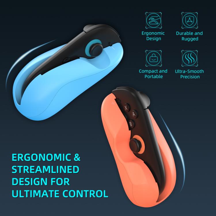 For Nintendo Switch 2 Joy - Con 2pcs /Pack Mini Portable Mouse Adapter Left+Right Controller Bracket, NS2296 (Black), NS2296 (Blue Red) - ORIWHIZGame AccessoriesGamepadsNintendo Accessories