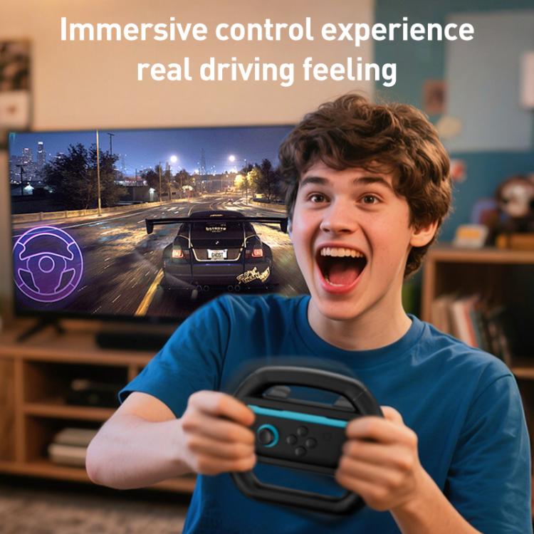 For Nintendo Switch 2 Joy - Con 4pcs iPlay HBS - 2813 - C Simple Racing Steering Wheel Controller - ORIWHIZGame AccessoriesGamepadsiplay