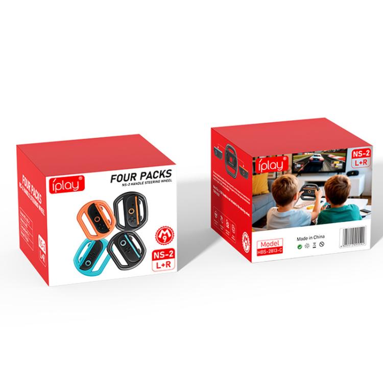 For Nintendo Switch 2 Joy - Con 4pcs iPlay HBS - 2813 - C Simple Racing Steering Wheel Controller - ORIWHIZGame AccessoriesGamepadsiplay