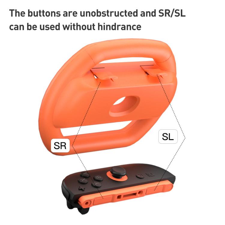 For Nintendo Switch 2 Joy - Con 4pcs iPlay HBS - 2813 - C Simple Racing Steering Wheel Controller - ORIWHIZGame AccessoriesGamepadsiplay