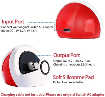 For Nintendo Switch and Switch Lite NS Nintendo Game Console Mini Portable Charging Dock Stand, Charging Dock Stand - ORIWHIZNintendo AccessoriesNintendo Accessories HolderToys & Hobbies
