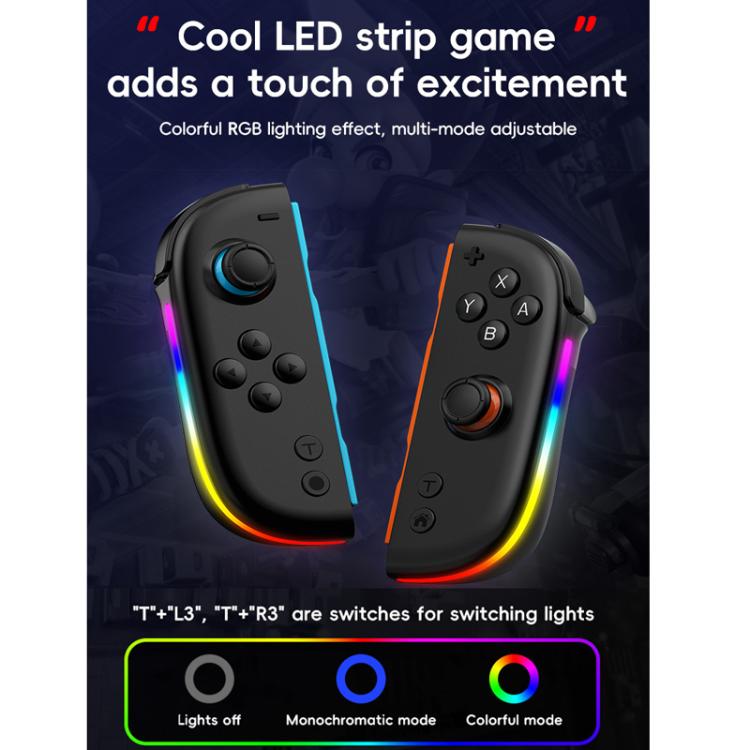 For Nintendo Switch JOY - 05 Split Controllers TMR Hall Effect Joysticks, 6 - Axis Motion & RGB Lighting - ORIWHIZGame AccessoriesGamepadsNintendo Accessories