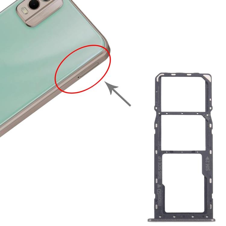 For Nokia C32 Original SIM Card Tray + SIM Card Tray + Micro SD Card Tray, For Nokia C32 (Original) - ORIWHIZ