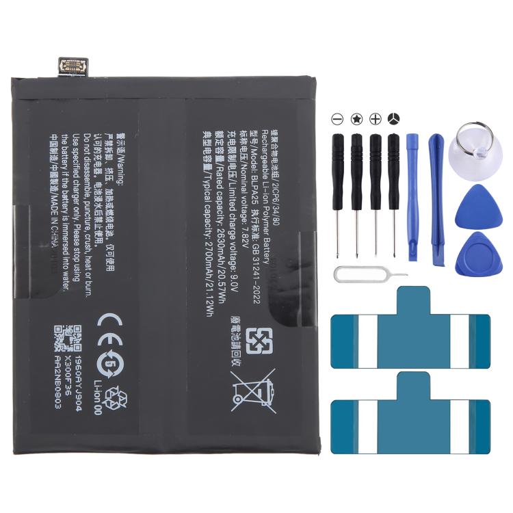 For OnePlus 12 5G BLPA25 2630mAh Battery Replacement, For OnePlus 12 5G - ORIWHIZ