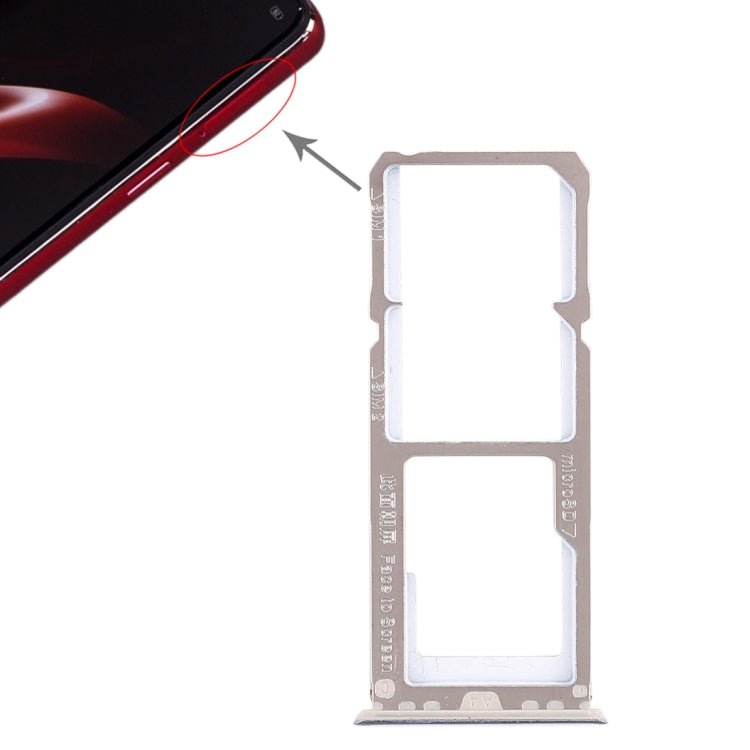 For OPPO A3 2 x SIM Card Tray + Micro SD Card Tray, For OPPO A3 - ORIWHIZ