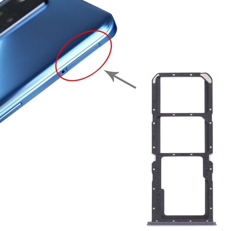 For OPPO Realme V13 5G SIM Card Tray + SIM Card Tray + Micro SD Card Tray, For OPPO Realme V13 5G - ORIWHIZ