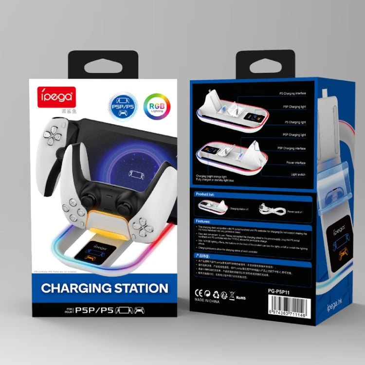 For PlayStation Portal iPega Controller & Game Console Charger with RGB Light, PG - P5P11 - ORIWHIZipegaSony AccessoriesSony Accessories Charger & Power